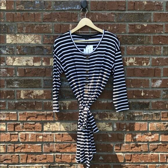 Sanctuary Sullivan Henley Stripe Dress small NWT - Picture 3 of 7